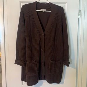 Brown cardigan